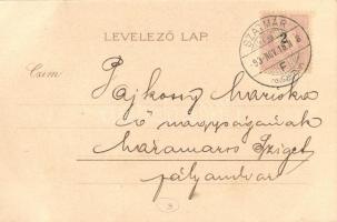 1899 Jégvirágok X. Korcsolyázó Art Nouveau hölgy / Frostwork, ice skating lady, unisgned Raphael Kir...