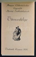 1936-1939 5 db régi táncrend (Magyar Elektronikai Egyesület Ifjusági Szakosztályának táncestélyei (3...