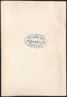 cca 1860 Alsó-viszokai Gerlóczy Gyula (1837-1839) jogász, egyetemi tanár, keményhátú fotó, Mayer Gy....
