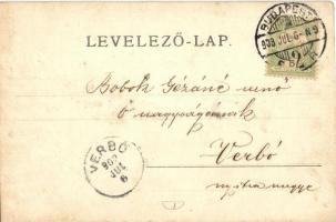 1903 Alexander I of Serbia with his wife, Draga Masin. Velicskovics, the royal couple's doctor,...