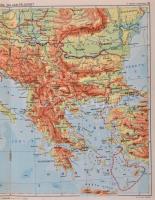 1931 Dr. Kogutowitz Károly Iskolai atlasza. Bp., M. Kir. Állami Térképészet. VIII. kiadás. Tűzött pa...