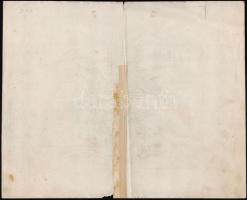 cca 1680 Jeruzsálem rézmetszetű képe. A fontosabb épületek leírásával. / cca 1680 Etched map of Jeru...