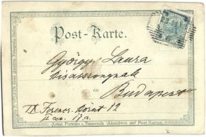 Zusertal, Zuserthal (Graz); Villa Ferry in winter. F. Völker, Graz Fotografie-Atelier. Photo glued o...