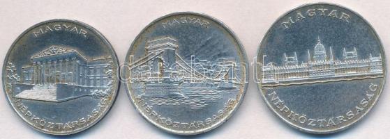 1956. 10Ft + 20Ft + 25Ft Ag "Tízéves a Forint" sor T:1-,2 kis patina
Adamo EM4, EM5, EM6