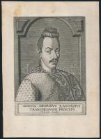 cca 1600 Sereniss. Georgius Ragotzius Transsilvaniae Princeps / Rákóczi György (1593-1648) rézmetszetű mellképe / Ruler of Transylvania, Engraving. 12x16 cm