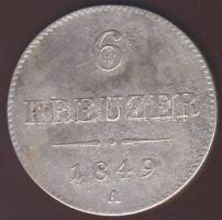 Ausztria 1849A 6Kr Ag T:3
