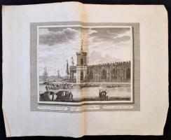 cca 1715-1750 Domenico Lovisa (1690 k.-1750 k.): Veduta della Dogana Mare, a Nagy Dózse Palota, rézm...