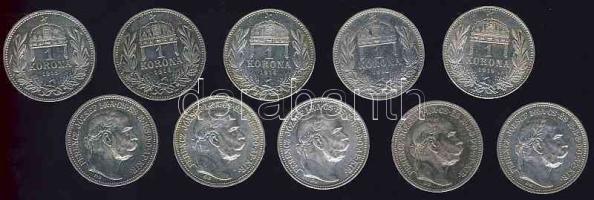 1914-1916. 1K Ag (10x) T:1,1-