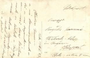 1914 Pola, SMS Triglav K.u.K. Haditengerészet Tátra osztályú rombolója. SMS Orjen parancsnoka figyel...