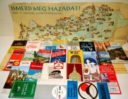 35 db vegyes európai várostérkép + 2 magyar térkép