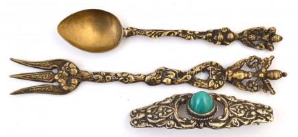 Bizsu és régi tárgyak, evőeszközök, összesen: 12 db