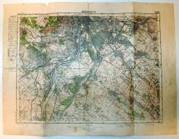 ccac 1930 Budapest térkép 60x50cm