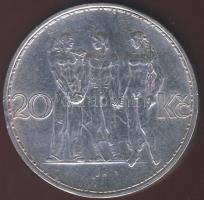 Csehszlovákia 1933. 20K Ag T:1/2