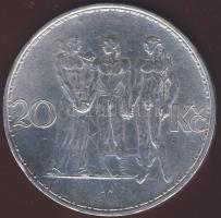 Csehszlovákia 1934. 20K Ag T:1/2