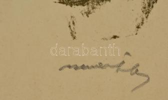 Márffy Ödön (1878-1959): Csinszka. Színezett litográfia, papír, jelzett,  16×13 cm