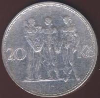 Csehszlovákia 1934. 20K Ag T:1/2