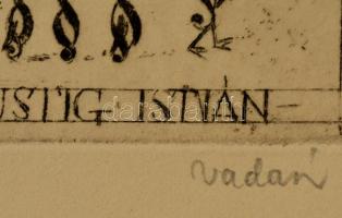 Vadász Endre (1901-1944): Tiz rézkarc ex libris (1935). Rézkarc, papír, jelzett, 9×8,5 cm (10 ×) Dr....