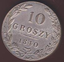 Lengyelország/Kongresszus-Királyság 1840. 10gr Ag T:2/3