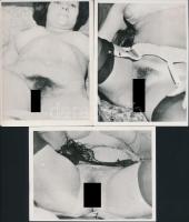 15 db erotikus fotó, 9×12 cm + Popeye erotikus kalandjai fotólapok (13 db)