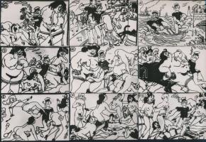 15 db erotikus fotó, 9×12 cm + Popeye erotikus kalandjai fotólapok (13 db)