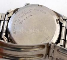 Seiko automata, dátumkijelzős óra, hátlapon, szíjon karcolásokkal