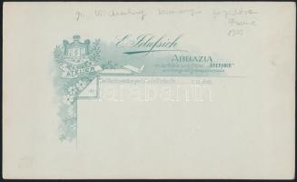 1909 Gróf Wickenburg István (1859-1931) fiumei kormányzó megérkezése és fogadása a fiumei pályaudvar...