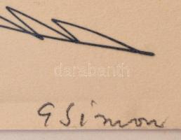 Simon János György (1894-1968): Autor d'un bec de gaz [Egy gázlámpa körül]. Dessins a la pointe...