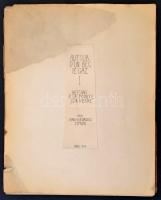 Simon János György (1894-1968): Autor d'un bec de gaz [Egy gázlámpa körül]. Dessins a la pointe...
