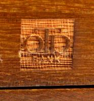OTP Bank billiárd díszítésű fa doboz, 12x17x8 cm