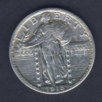 USA 1918. 1/4$ Ag "Liberty" T:2