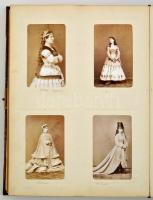 Szerdahelyi Kálmán (1829-1872) a Nemzeti Színház színészének fényképalbuma, Halála után felesége Pir...
