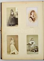 Szerdahelyi Kálmán (1829-1872) a Nemzeti Színház színészének fényképalbuma, Halála után felesége Pir...