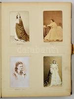 Szerdahelyi Kálmán (1829-1872) a Nemzeti Színház színészének fényképalbuma, Halála után felesége Pir...