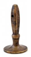 Régi réz, H. H. monogramos pecsétnyomó, h: 4,5 cm