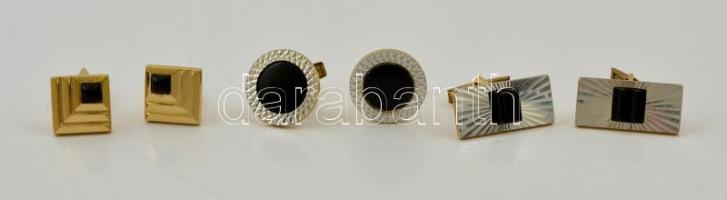 3 pár régi mandzsettagomb