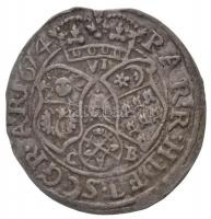 Erdélyi Fejedelemség 1674C-B Kettősgaras Ag "Apafi Mihály" (3,76g) T:2 ph. / Principality ...