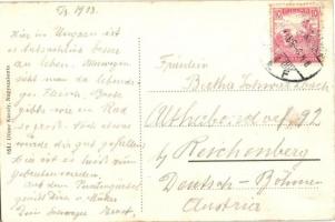 Nagyszalonta, Salonta; Váradi út és zsinagóga / street view with synagogue