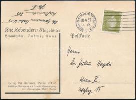 1932 Max Herrmann-Neiße, ( 1886-1941 ) német író saját kézzel írt levelezőlapja Julius Haydn írónak ...