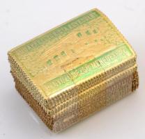 1938 Budapesti Turista Egyesület Dr. György Dezső menedékház 100 db zöld-arany dombornyomásos levélzáró / 100 gold label