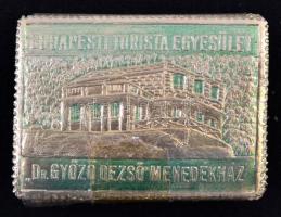 1938 Budapesti Turista Egyesület "Dr. György Dezső" menedékház 100 db zöld-arany dombornyo...