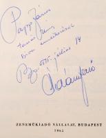 Ádám Jenő (1896-1982) Kossuth-díjas zeneszerző aláírása A dal mesterei című kötetben