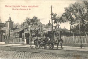 Budapest XIV. Gregorits Ferenc vendéglője a Városligetben. Hermina út 59.