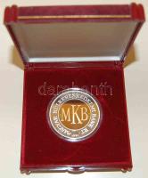 1997. "MKB" Ag bicolor emlékérem T:PP Díszdobozban!