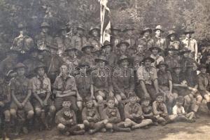 cca 1920 Cserkész örs Szombathelyen / Boy scouts 12x9 cm