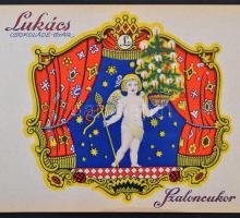 cca 1910-1920 Lukács Csokoládégyár szaloncukor papír szép állapotban, 47x19 cm