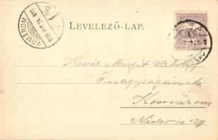 Tata, Fő tér a Szentháromság szoborral, piac