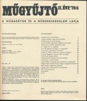 1971 A Műgyűjtő II. évfolyamának egyik száma neves személyiségek aláírásával (Kadosa Pál, Stettner B...