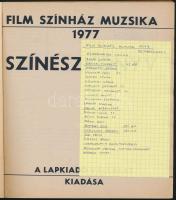 1977 A Film Színház Muzsika Szénész Könyve aláírásokkal (Ruttkai Éva, Bessenyei Ferenc, Dayka Margit...