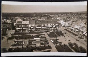 1940 Szatmárnémeti képeslap magán Hazatért felülnyomással / Satu Mare postcard with overprint