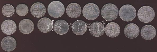 Német Államok/Poroszország kis Ag hagyaték tétel 1839-1870. 1/2SGr (2x), 1SGr (9x), 2 1/2SGr (4x) T:2/3,3,3/4 ph Összesen 15klf db!